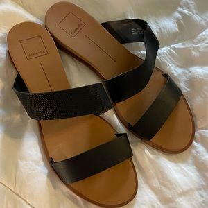 ❤️ Dolce Vita Black Slide On Sandals